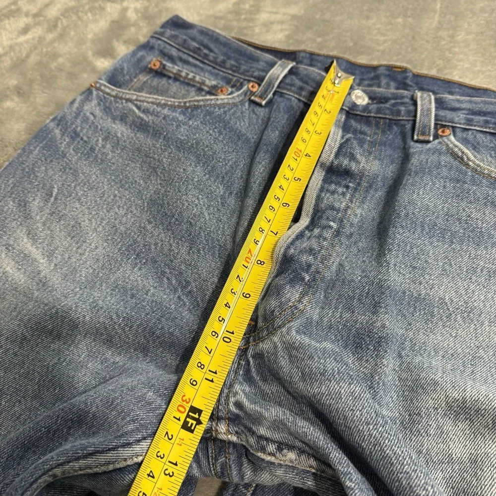 Vintage 90s Levi's 501xx Made‎ in Usa Light Blue Denim Jeans 38x34 (33x30) Retro